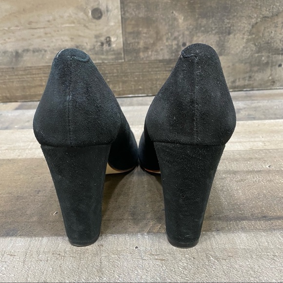 J Crew Women’s Black Suede Classic Heels Size 7 - Picture 5 of 5